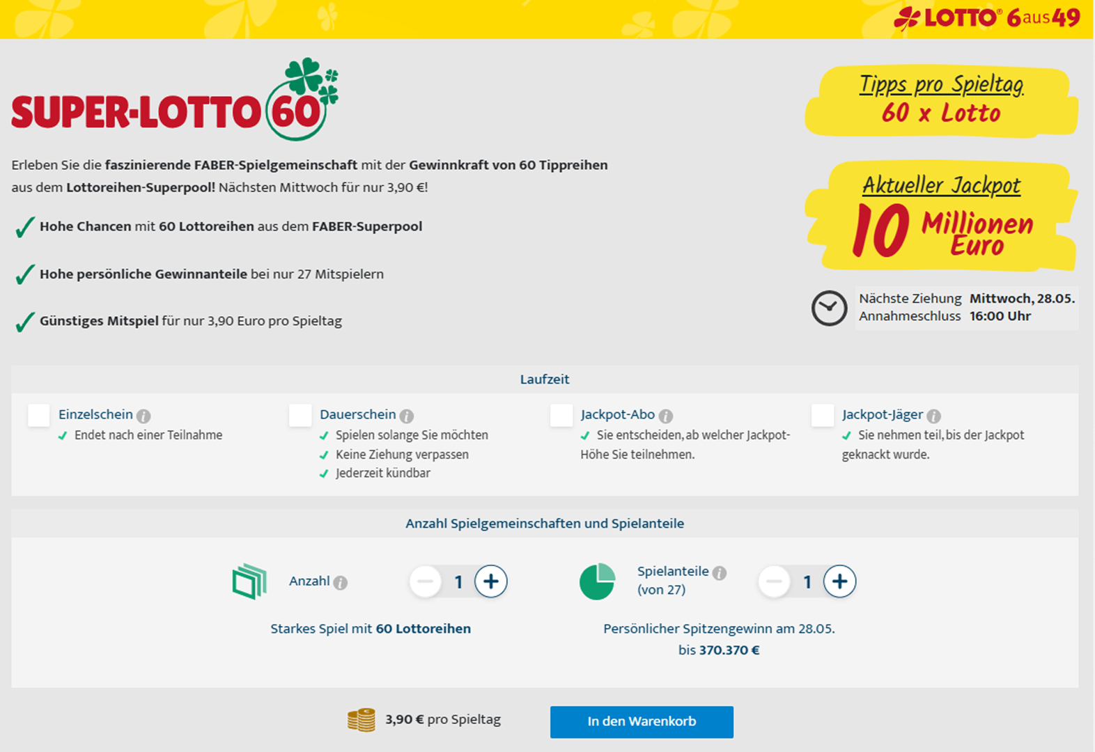 FABER Super-Lotto 60