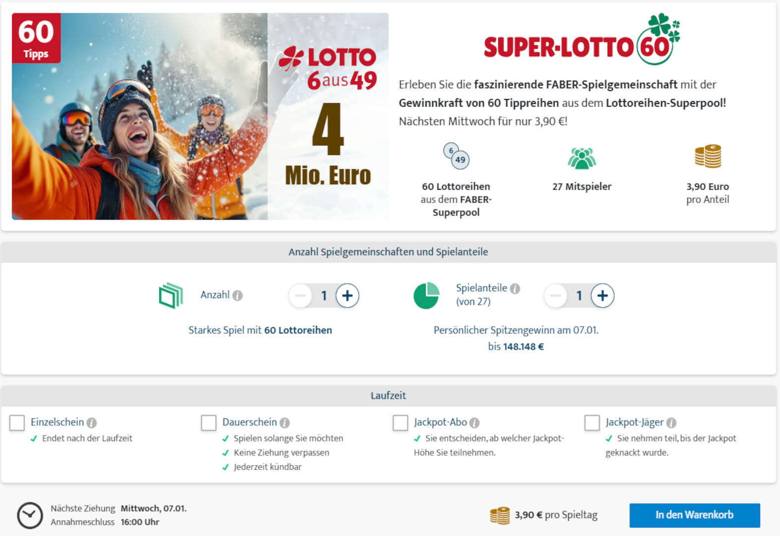 FABER Super-Lotto 60